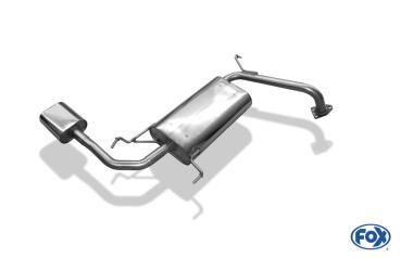 Endschalldämpfer - 160x80 Typ 53 passend für: Mitsubishi Lancer IV